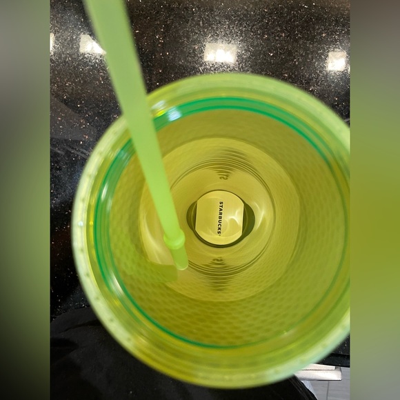 Starbucks Glow In The Dark Lemongrass Studded Bling Tumbler Venti 24oz 2022 - Picture 3 of 3